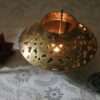 Iron Decorative Tea Light Candle Holder Lantern - Image 2