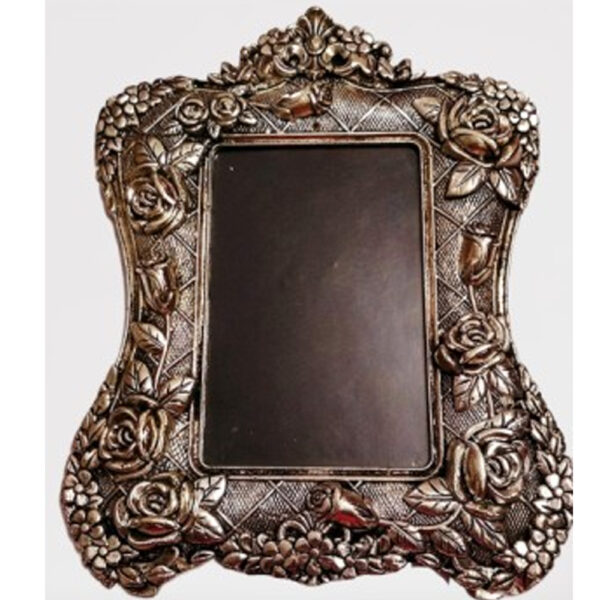 SAARTHI Oxidised Elegant Decorative Antique Designer Casting Photo Frame with stand for Tabletop.jpg