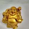 Set Of 6pc Laughing Buddha Fengshui Golden Figurine For Wealth, Health & Prosperity | Feng Shui Vastu For Office | (7*2.5*5 cms, Golden) - 2.5 INCH Height - Image 5