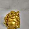 Set Of 6pc Laughing Buddha Fengshui Golden Figurine For Wealth, Health & Prosperity | Feng Shui Vastu For Office | (7*2.5*5 cms, Golden) - 2.5 INCH Height - Image 2