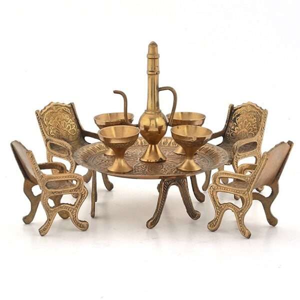 Heritage Brass Dining Chair Set: Vintage elegance for your décor. Handcrafted perfection. Shop now!