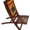SAARTHI Rajasthani Dhola Maru Handmade Wooden Ethinic Designer Folding Chairs and Table Set for Home| Decor| Office| Garden| Outdoor| Indoor| Balcony - Image 5
