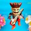 SAARTHI Rajasthani Traditional Antique Decorative Handcrafted Auspicious Wooden Musician Bawla Set / Bawla figurine / Showpiece / Statues/ Sculptures/ Musician Figurines /Home/ Office/ Café Décor | Home Accent | Wall Decor | Room Decor| Showpiece | Wedding Gift Item - Image 2
