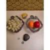 Glass Metal Fruit & Dry Fruits Serving Bowl Tray Set of 2