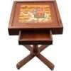 SAARTHI Rajasthani Dhola Maru Wooden Folding Chairs and Table Set for Home| Decor| Office| Garden| Outdoor| Sitting  (1 Chair + 1 Table) - Image 6