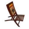 SAARTHI Rajasthani Dhola Maru Wooden Folding Chairs and Table Set for Home| Decor| Office| Garden| Outdoor| Sitting  (1 Chair + 1 Table) - Image 2