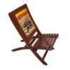 SAARTHI Rajasthani Dhola Maru Wooden Folding Chairs and Table Set for Home| Decor| Office| Garden| Outdoor| Sitting  (1 Chair + 1 Table) - Image 3