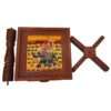 SAARTHI Rajasthani Dhola Maru Wooden Folding Chairs and Table Set for Home| Decor| Office| Garden| Outdoor| Sitting  (1 Chair + 1 Table) - Image 5