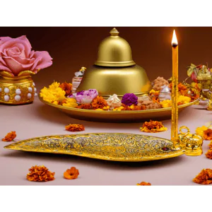 Metal Leaf Design Incense Holder