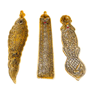 Rectangular Metal Incense Holder Set of 3