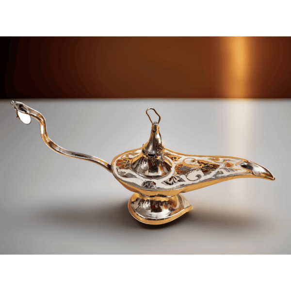 Metal Aladdin Chirag Lamp Home Decor Showpiece Small